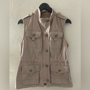 Ashley By 26 International‎ Women’s Khaki Utility Vest Size Small